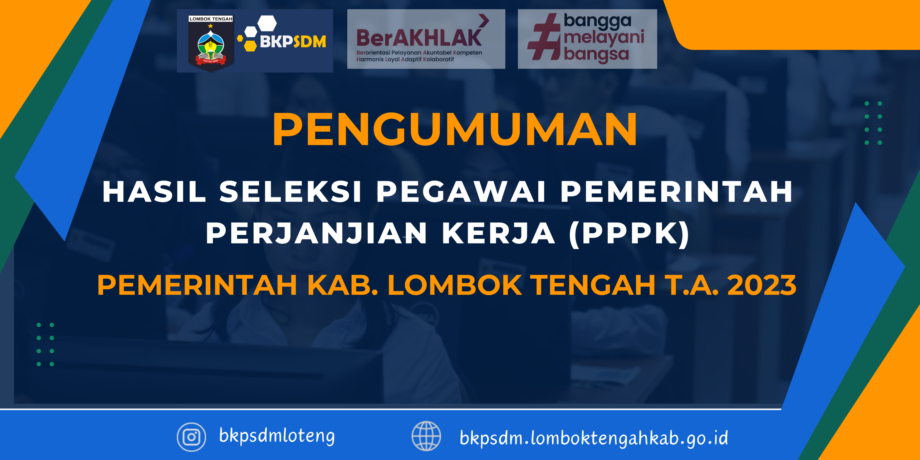 Pengumuman Hasil Seleksi Kompetensi PPPK Lombok Tengah Tahun 2023